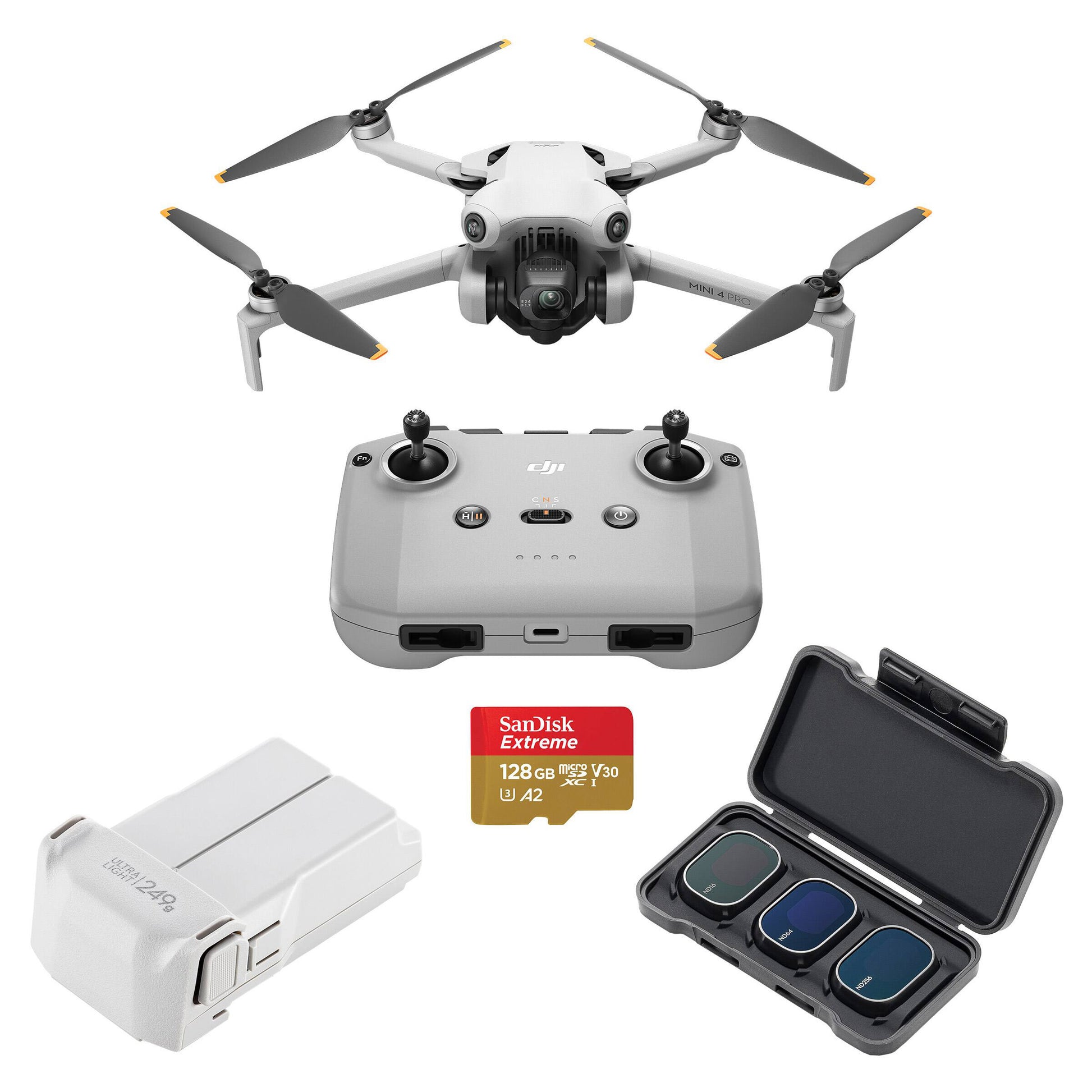 Mini 4 Pro Drone with RC-N2 Controller Bundle